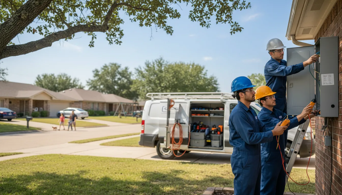 Certified electrician providing emergency electrical services in Elrama, PA
